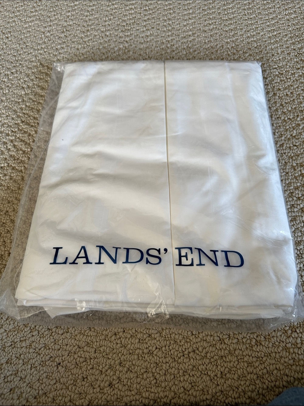 Lands' End Cream 400 Thread count bedskirt. Brand new!